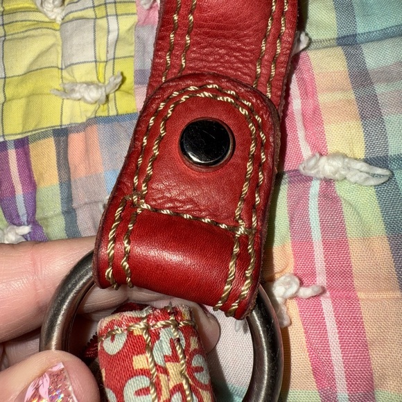 Fossil Floral Red and Cream Women's Bag. (BT 1) - Picture 6 of 13